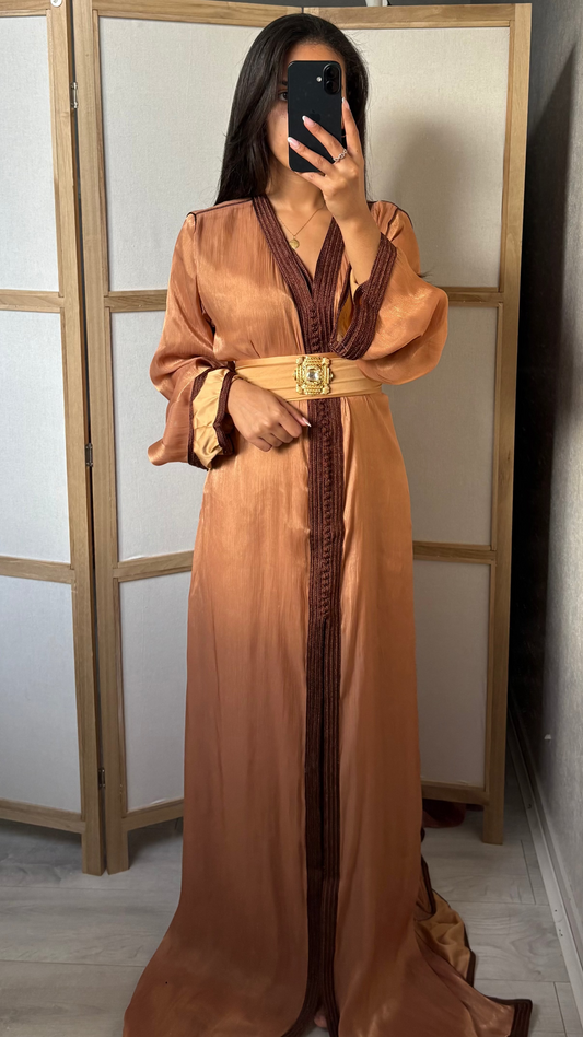 Takchita Organza Marron