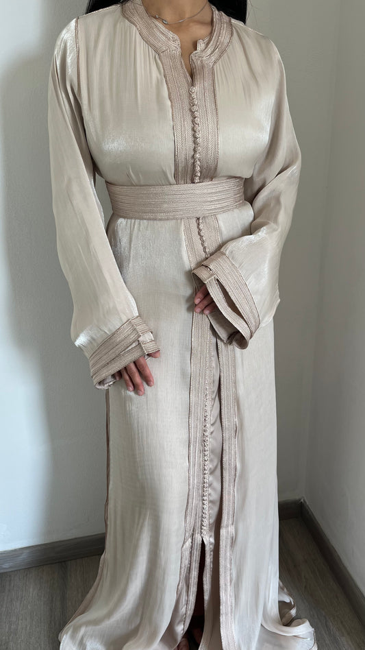 Takchita Organza Beige